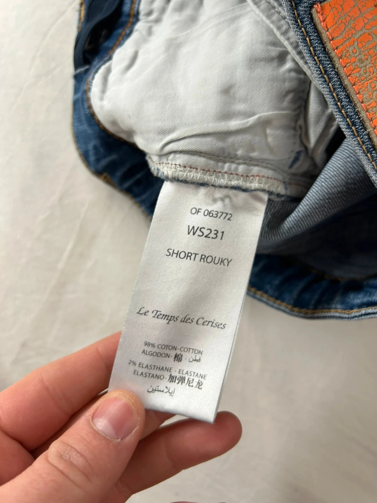 Vintage denim shorts Le Temps des Cerises – photo 9